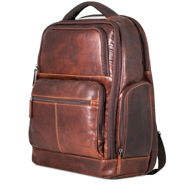 Jack George’s Black Voyager on sale Leather Backpack $222