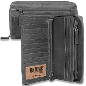 Voyager Large Zip-Around Travel Wallet #7724