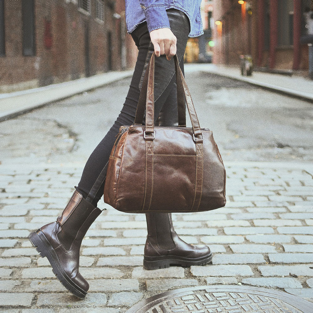 Michael Kors Riley Large Gray Pebble Leather Satchel Handbag Shoulder Bag  Purse | eBay