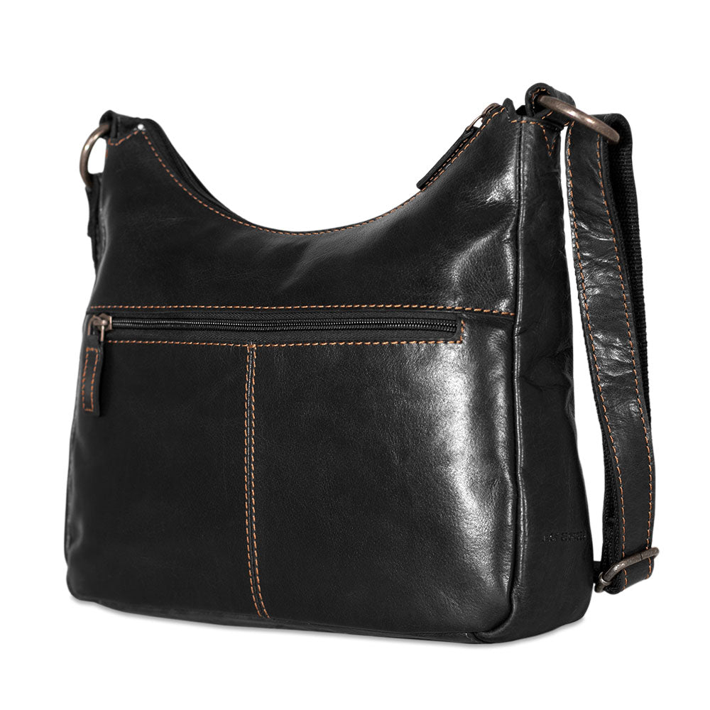Black Voyager Shoulder Bag: Secure Your Gear On-the-Go
