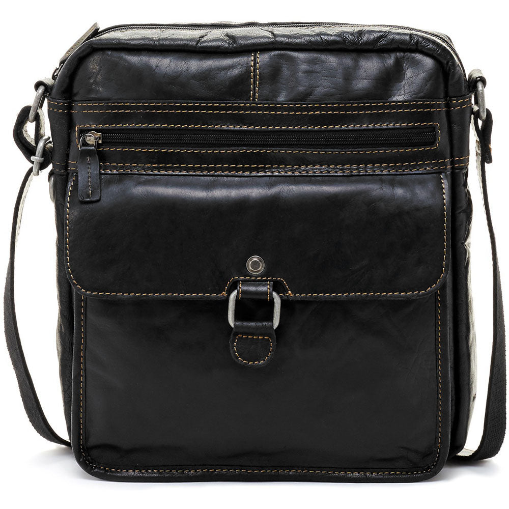 Jack Georges cheapest Black Leather Crossbody Bag