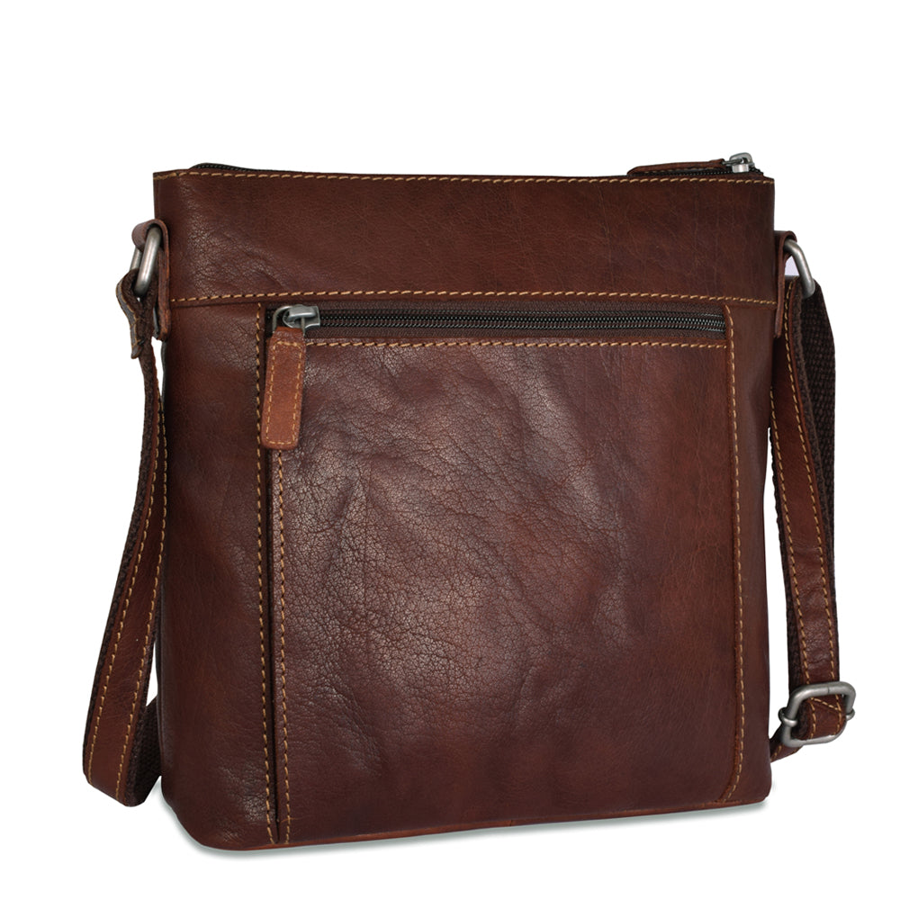 Jack Georges Voyager Leather Crossbody Bag