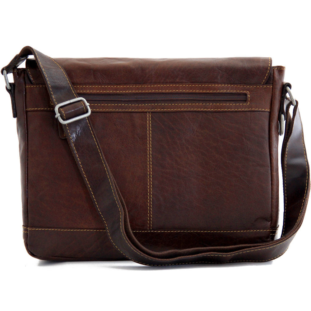 Leather Messenger Bag Voyager #7314 - Lifetime Warranty | Jack Georges