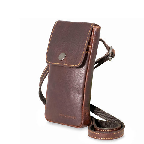 Genuine Leather deals Cell Phone Crossbody Bag-saj654