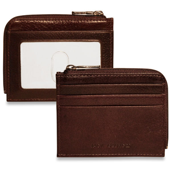 Voyager Large Zippered Wallet #7718 Brown