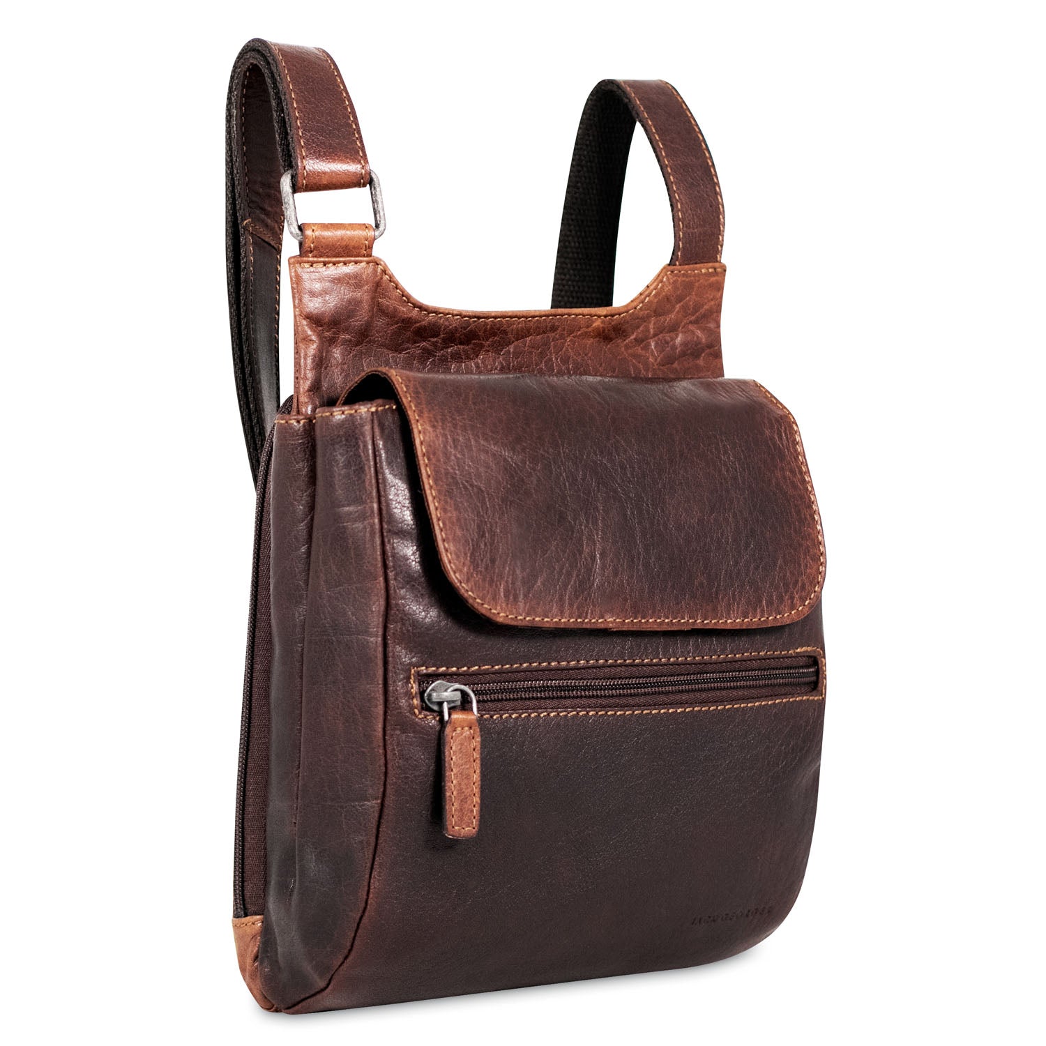 Jack 2024 Georges Dark Brown Leather Crossbody Bag