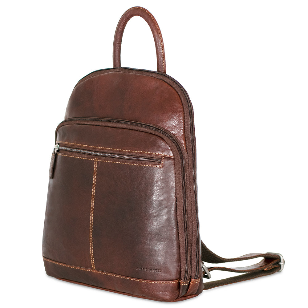 Brown Small Backpack