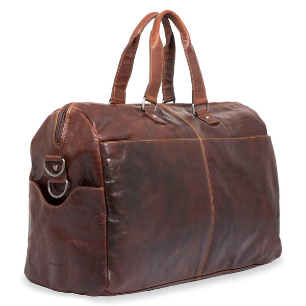 Jack Georges Brown Voyager Collection Wheeled Duffel Bag