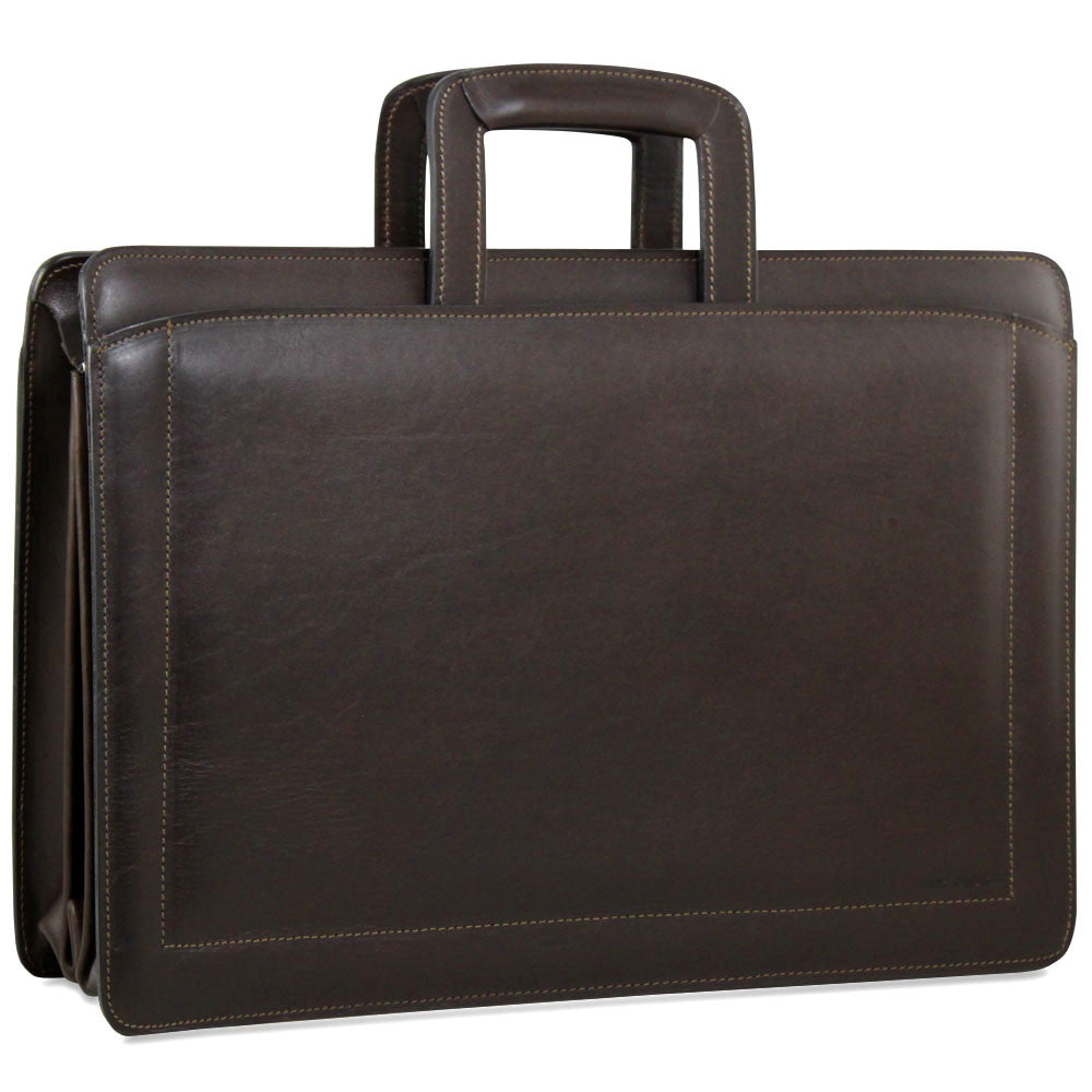 Belting leather briefcase hot sale