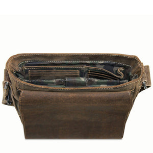 Arizona Crossbody Messenger Bag A4542 Brown Interior