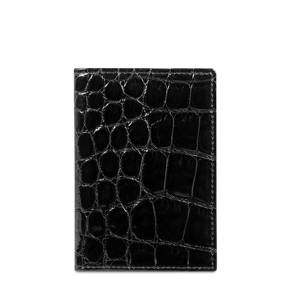 Note Paper Holder - Ostrich Leather - Black