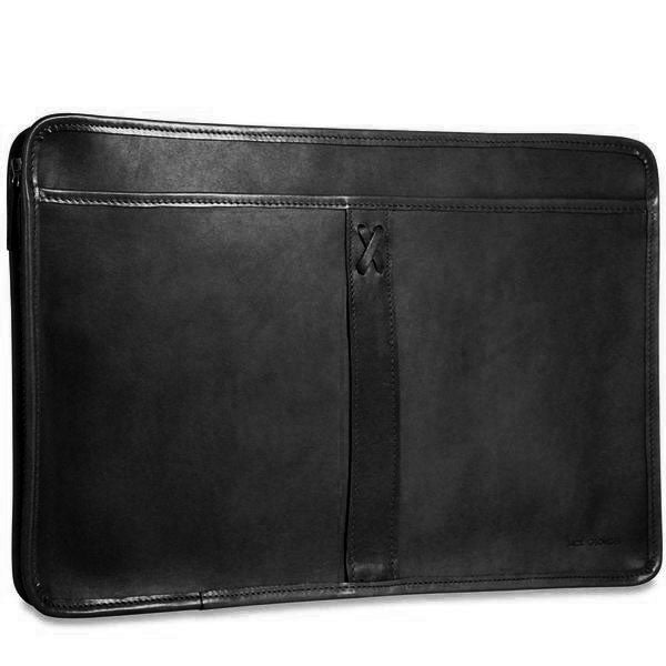 Leather underarm portfolio / dilana style / laptop sleeve zip 2024 top