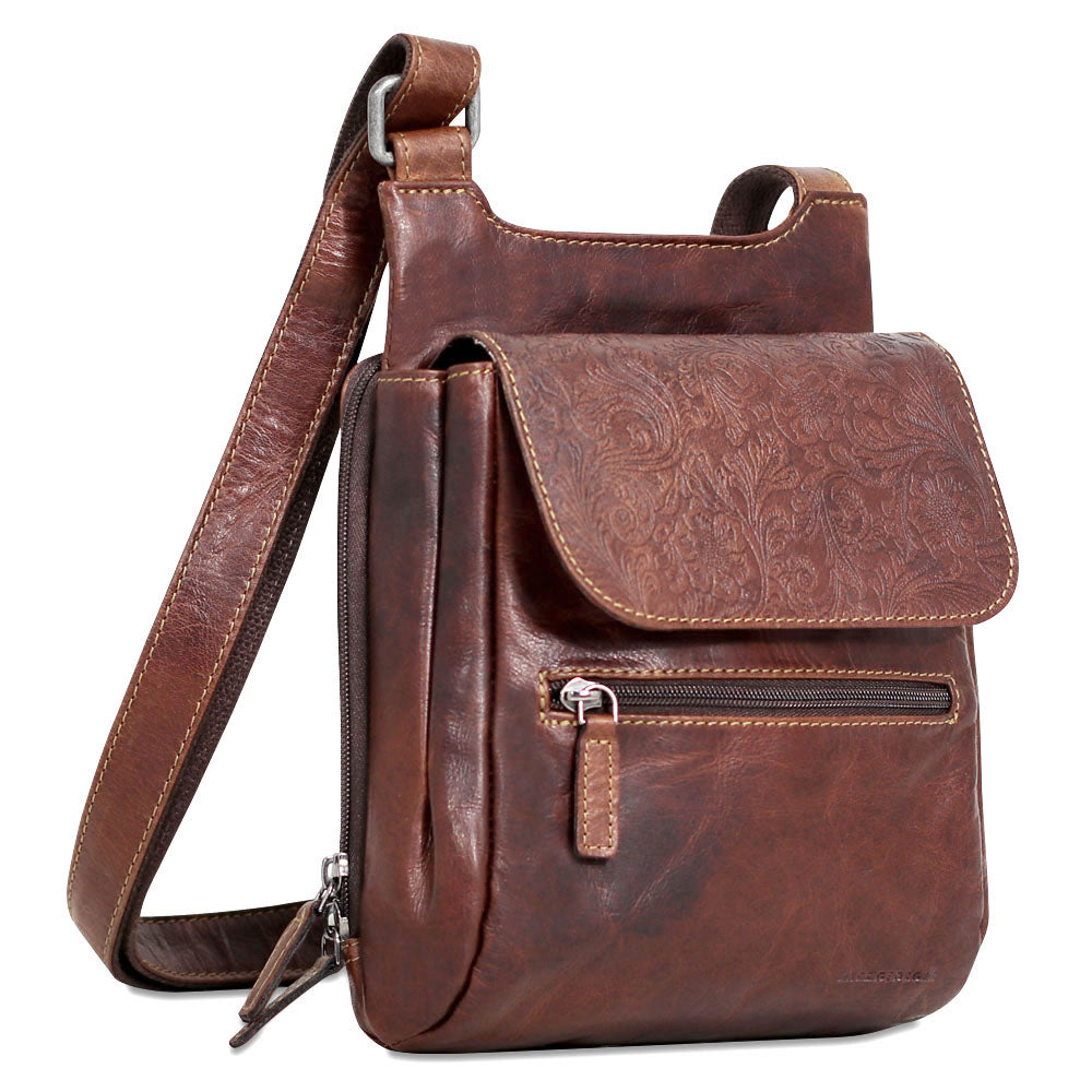 Slim Leather Crossbody Bag - The Yorkshire Handbag Company