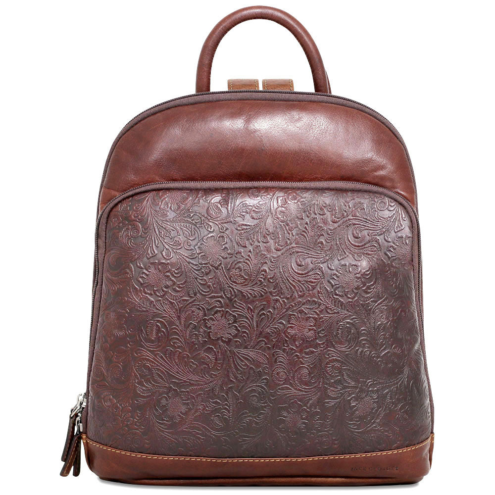 Small selling backpack with leather details