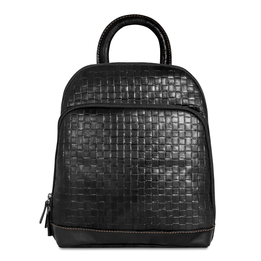 Woven backpack purse sale